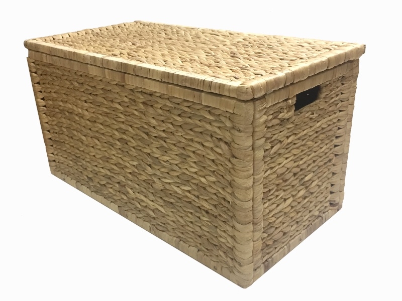 Ultimate Water Hyacinth Storage Trunk with Lid - Eco-Friendly KD Organizer